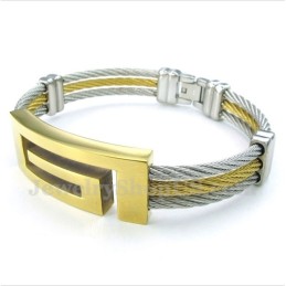 Heren Titanium Kabelarmband