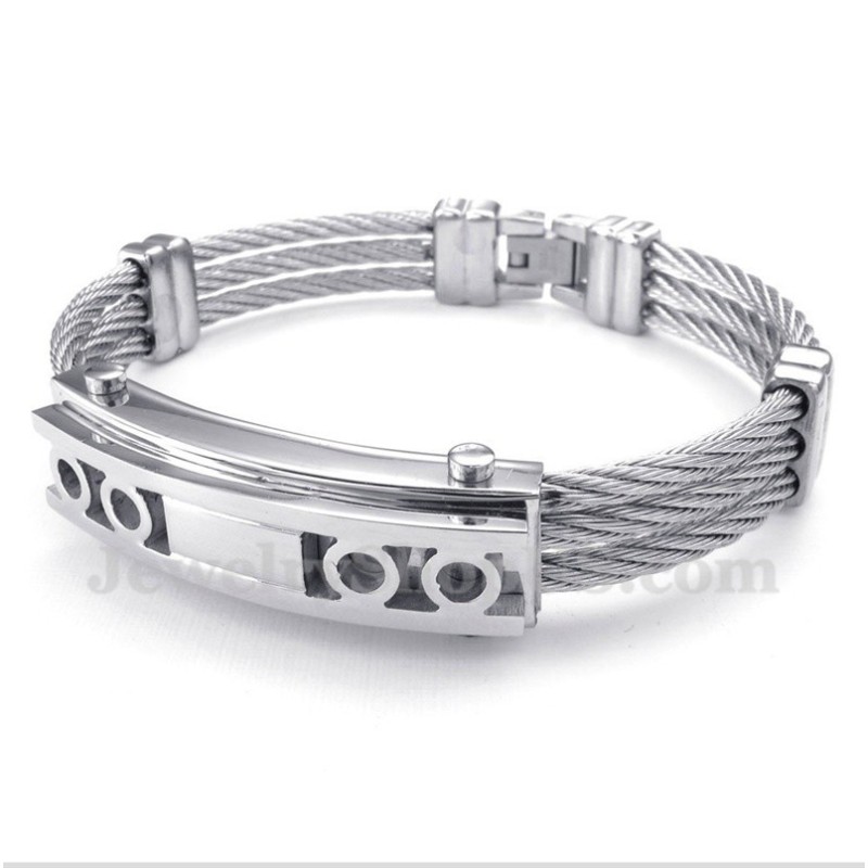 Heren Titanium Kabelarmband Heren Titanium Kabelarmband