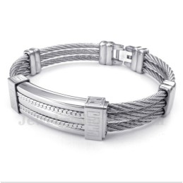 Heren Titanium Kabelarmband