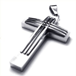 Nieuwe Stijl Geweven Kruis Titanium Hanger