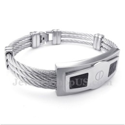 Heren Titanium Kabelarmband