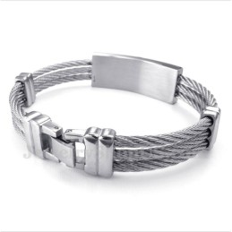 Heren Titanium Kabelarmband