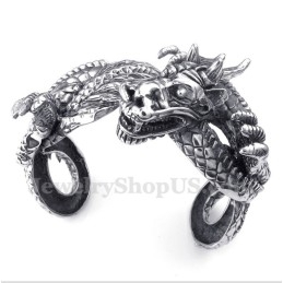 Heren Titanium Gegoten Drakenarmband