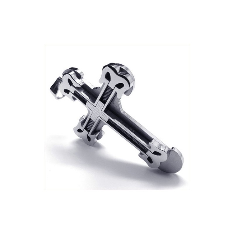Mode Sport Cross Titanium Hanger (Zilver)