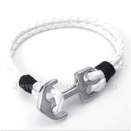 Heren Leren Ankerarmband