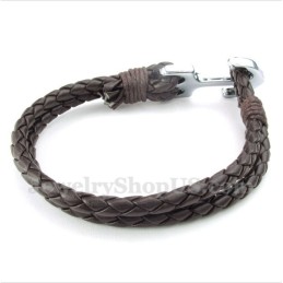 Heren Leren Ankerarmband