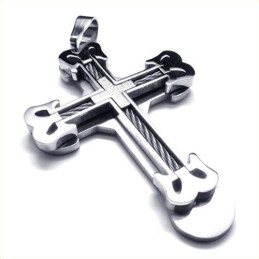 Mode Sport Cross Titanium Hanger (Zilver)
