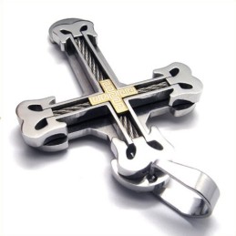 Mode Sport Cross Titanium Hanger (Goud)