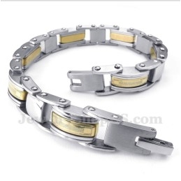 Herenarmband Van Titaniumgoud Met Grieks Meanderpatroon
