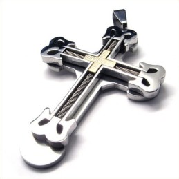 Mode Sport Cross Titanium Hanger (Goud)
