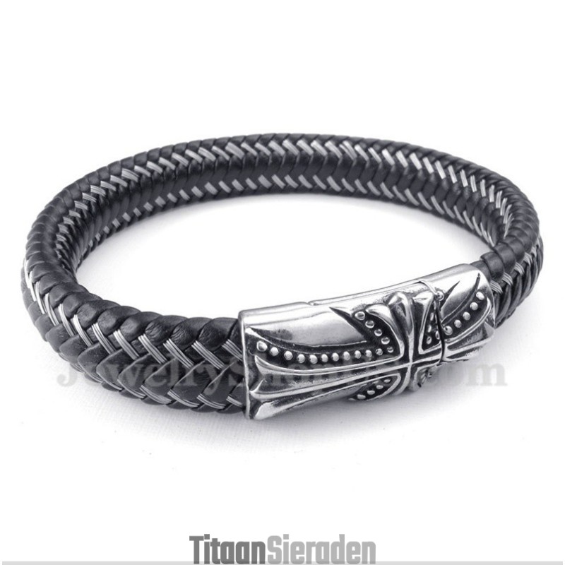Titanium Gegoten Kruisarmband Voor Heren Titanium Gegoten Kruisarmband Voor Heren
