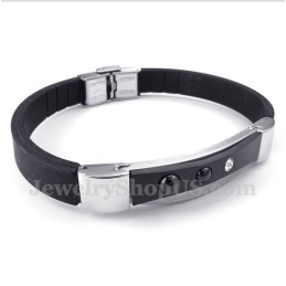 Heren Titanium Rubberen Armband