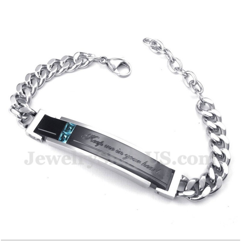Heren Titanium Diamanten Armband Voor Koppels Voor Hem Heren Titanium Diamanten Armband Voor Koppels Voor Hem
