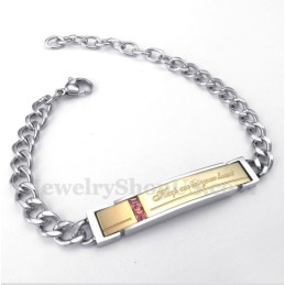 Heren Titanium Diamanten Armband Voor Koppels Voor Haar