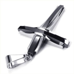 Mode Ripple Cross Titanium Hanger (Zwart)