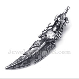 Titanium Veerhanger Voor Heren Met Gratis Ketting