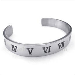 Herenarmband Met Romeinse Cijfers Van Titanium