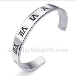 Herenarmband Met Romeinse Cijfers Van Titanium