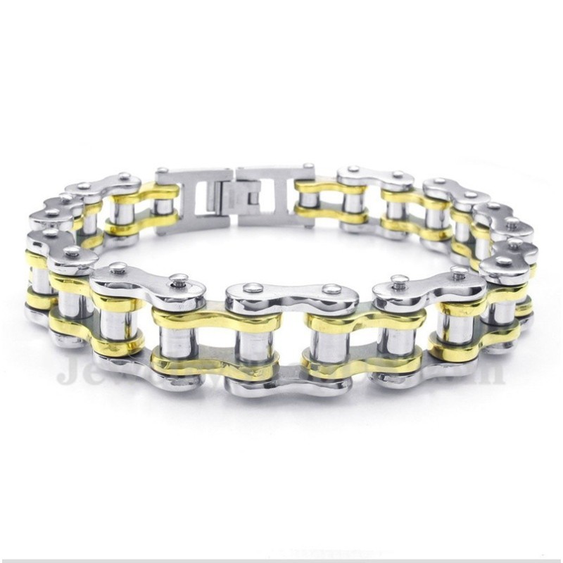 Heren Titanium Gouden Armband Heren Titanium Gouden Armband