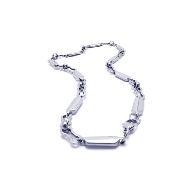 20,1 Inch Titanium Zilveren Gladde Ketting