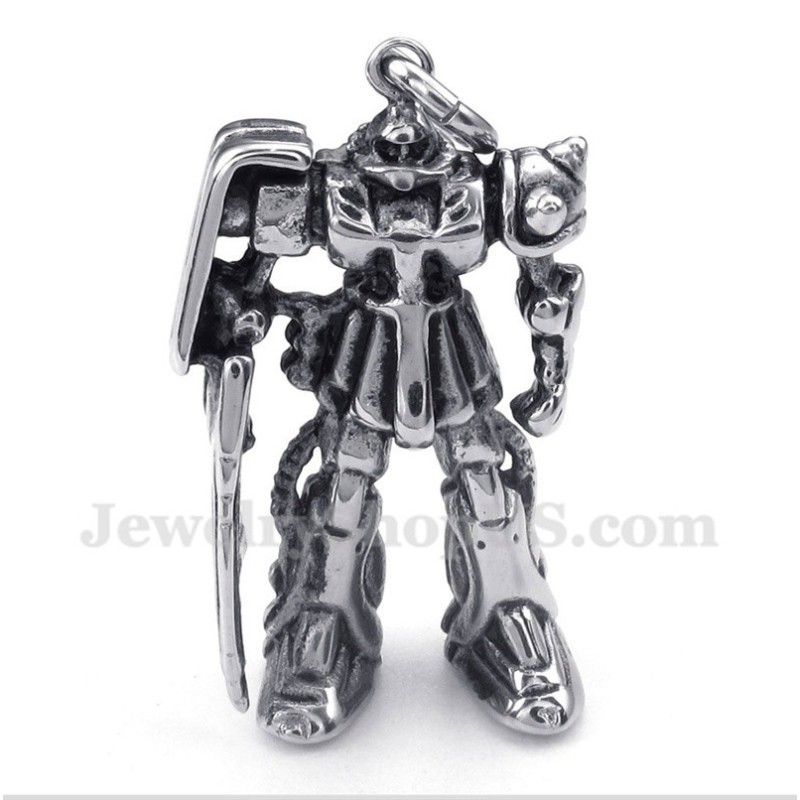 Titanium Robot Hanger Voor Heren Met Gratis Ketting Titanium Robot Hanger Voor Heren Met Gratis Ketting