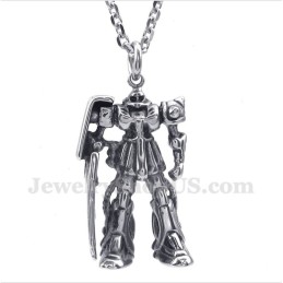 Titanium Robot Hanger Voor Heren Met Gratis Ketting