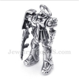 Titanium Robot Hanger Voor Heren Met Gratis Ketting