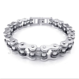 Titanium Zwarte Fietskettingarmband Voor Heren