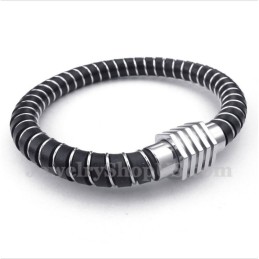 Heren Kabel Leren Armband