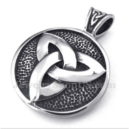 Titanium Keltische Knoophanger Voor Heren Met Gratis Ketting