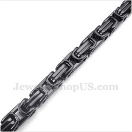 Heren Titanium Zwarte Armband