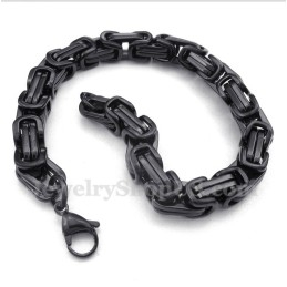 Heren Titanium Zwarte Armband