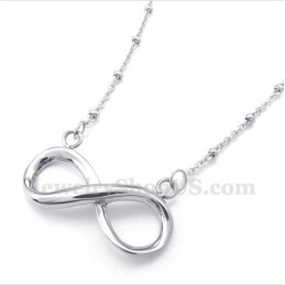 Titanium Oneindigheidssymbool Ketting Voor Heren