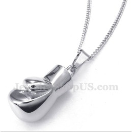 Titanium Bokshandschoenhanger Voor Heren Met Gratis Ketting