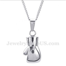 Titanium Bokshandschoenhanger Voor Heren Met Gratis Ketting