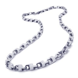 21,7 Inch Titanium Zilveren Fijne Ketting