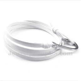 Heren Titanium Leren Armband
