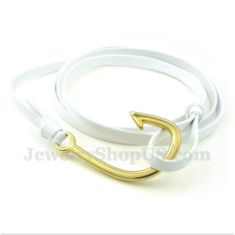 Heren Titanium Leren Armband