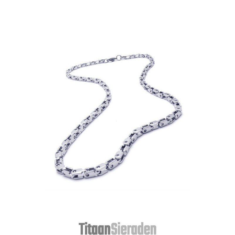 20,5 Inch Titanium Zilveren Fijne Ketting 20,5 Inch Titanium Zilveren Fijne Ketting