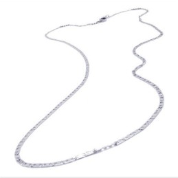 19,7 Inch Titanium Zilveren Fijne Ketting
