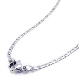 19,7 Inch Titanium Zilveren Fijne Ketting