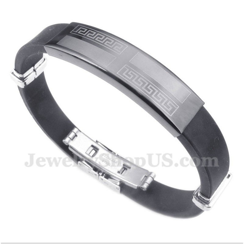 Heren Rubberen Titanium Armband Heren Rubberen Titanium Armband