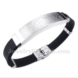 Heren Titanium Rubberen Armband