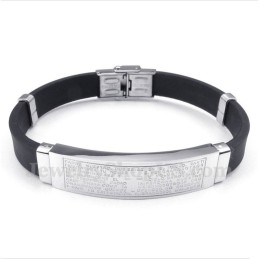 Heren Titanium Rubberen Armband