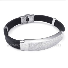 Heren Titanium Rubberen Armband