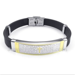 Heren Titanium Rubberen Armband