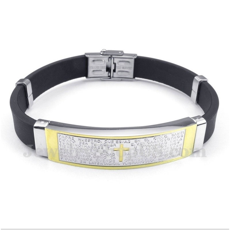 Heren Titanium Rubberen Armband Heren Titanium Rubberen Armband