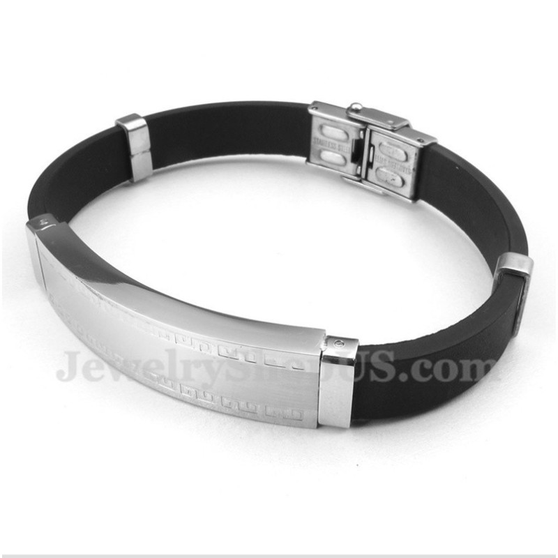 Heren Titanium Rubberen Armband