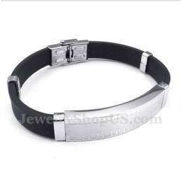 Heren Titanium Rubberen Armband