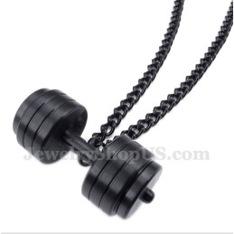 Titanium Halterhanger Voor Heren Met Gratis Ketting